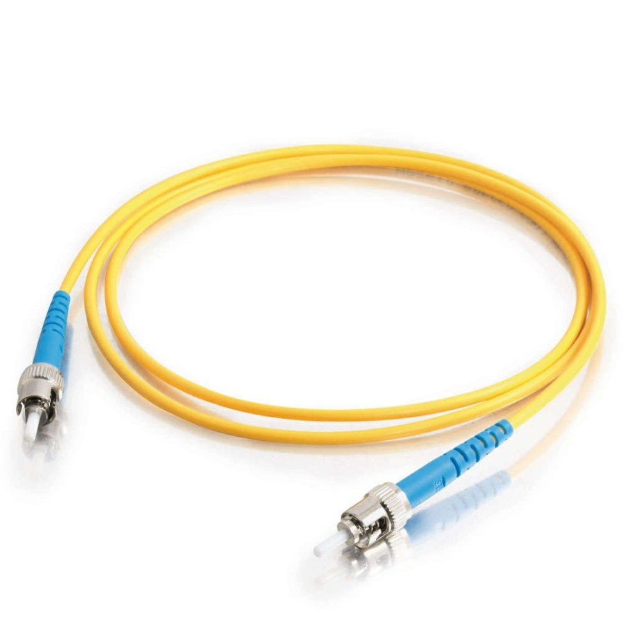 Cables to Go 98.4Ft (30M) St-St 9/125 Os2 Simplex Single-Mode Pvc Fiber Optic Cable (Taa Compliant) - Yellow Clearance