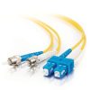 Cables to Go 9.8Ft (3M) Sc-St 9/125 Os2 Duplex Single-Mode Fiber Optic Cable - Plenum Cmp-Rated - Yellow Hot