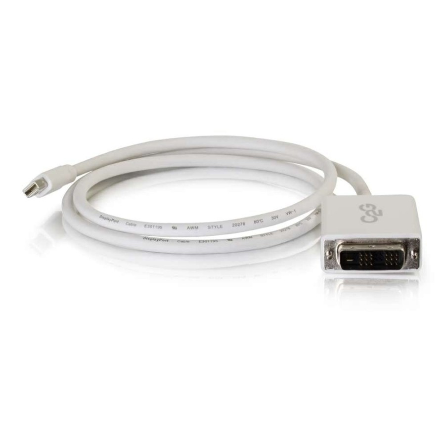 Cables to Go 10Ft (3M) Mini Displayport Male To Single Link Dvi-D Male Adapter Cable - White Best