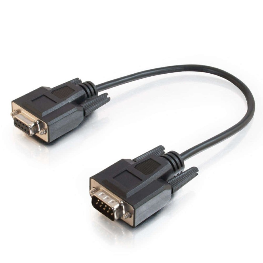 Cables to Go 1Ft (0.3M) Db9 M/F Serial Rs232 Extension Cable - Black Wholesale