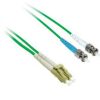 Cables to Go 6.6Ft (2M) Lc-St 9/125 Os2 Duplex Single-Mode Pvc Fiber Optic Cable (Taa Compliant) - Green New