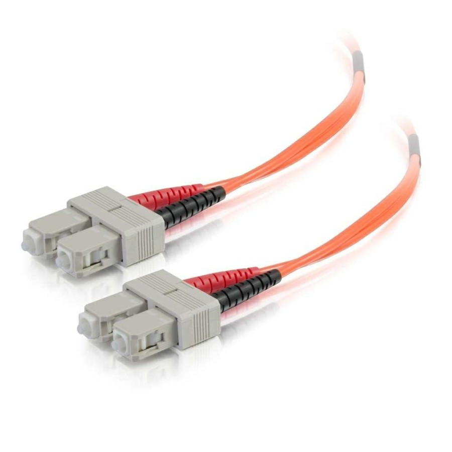 Cables to Go 13.1Ft (4M) Sc-Sc 50/125 Om2 Duplex Multimode Pvc Fiber Optic Cable - Orange Hot