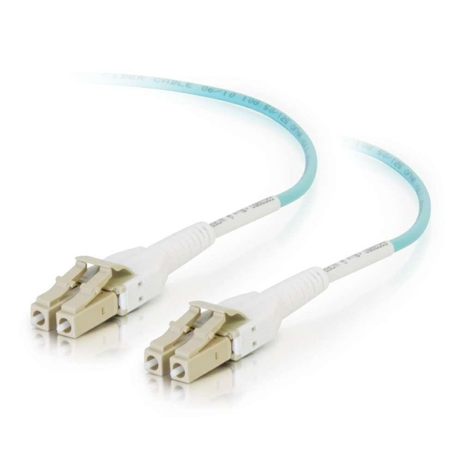 Cables to Go 3.3Ft (1M) Lc Uniboot 10Gb 50/125 Om3 Duplex Multimode Pvc Fiber Optic Cable - Aqua Best