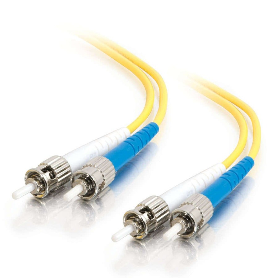 Cables to Go 13.1Ft (4M) St-St 9/125 Os2 Duplex Single-Mode Pvc Fiber Optic Cable - Yellow Online