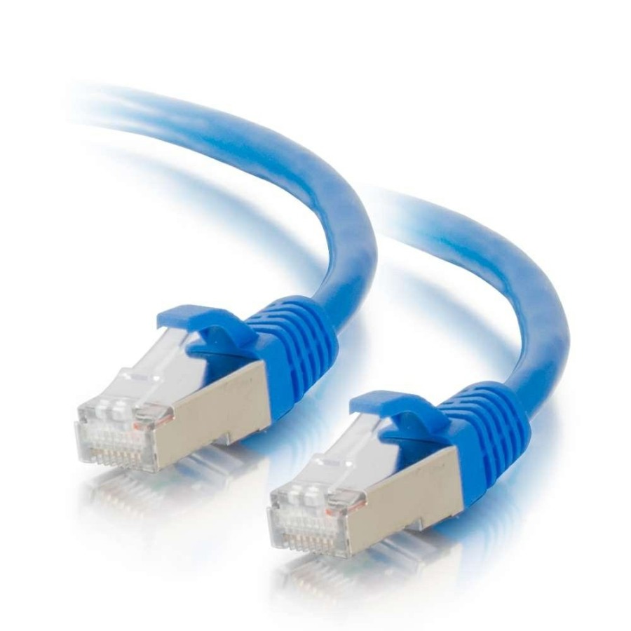 Cables to Go 4Ft (1.2M) Cat6 Snagless Shielded (Stp) Ethernet Network Patch Cable - Blue New