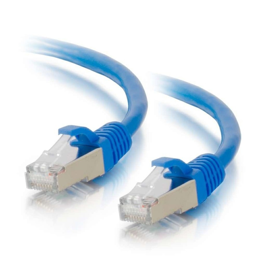 Cables to Go 35Ft (10.7M) Cat6A Snagless Shielded (Stp) Ethernet Network Patch Cable - Blue New