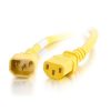 Cables to Go 2Ft (0.6M) 18Awg Power Cord (Iec320C14 To Iec320C13) - Yellow Hot