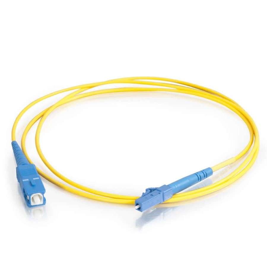 Cables to Go 16.4Ft (5M) Lc-Sc 9/125 Os2 Simplex Single-Mode Pvc Fiber Optic Cable - Yellow Best