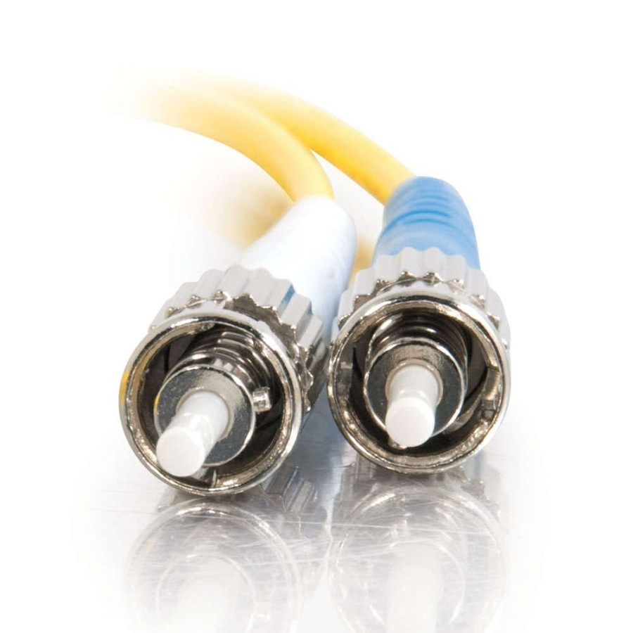 Cables to Go 3.3Ft (1M) St-St 9/125 Os2 Duplex Single-Mode Fiber Optic Cable (Taa Compliant) - Plenum Cmp-Rated - Yellow Hot