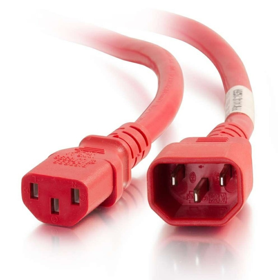 Cables to Go 3Ft (0.9M) 14Awg Power Cord (Iec320C14 To Iec320C13) -Red Best