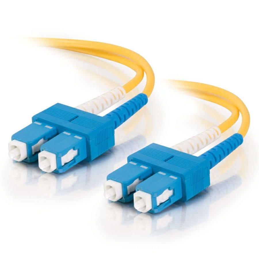 Cables to Go 23Ft (7M) Sc-Sc 9/125 Os2 Duplex Single-Mode Fiber Optic Cable (Taa Compliant) - Yellow Wholesale