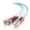 Cables to Go 32.8Ft (10M) Lc-St 10Gb 50/125 Om3 Duplex Multimode Pvc Fiber Optic Cable - Aqua Online