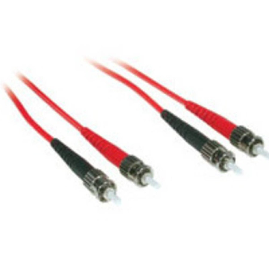 Cables to Go 3.3Ft (1M) St-St 62.5/125 Om1 Duplex Multimode Pvc Fiber Optic Cable - Red Best