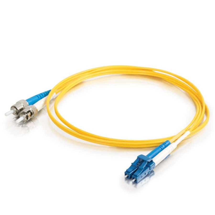 Cables to Go 23Ft (7M) Lc-St 9/125 Os2 Duplex Single-Mode Fiber Optic Cable - Low Smoke Zero Halogen Lszh - Yellow Wholesale