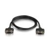 Cables to Go 10Ft (3M) Serial Rs232 Db9 Cable With Low Profile Connectors F/F - In-Wall Cmg-Rated Clearance