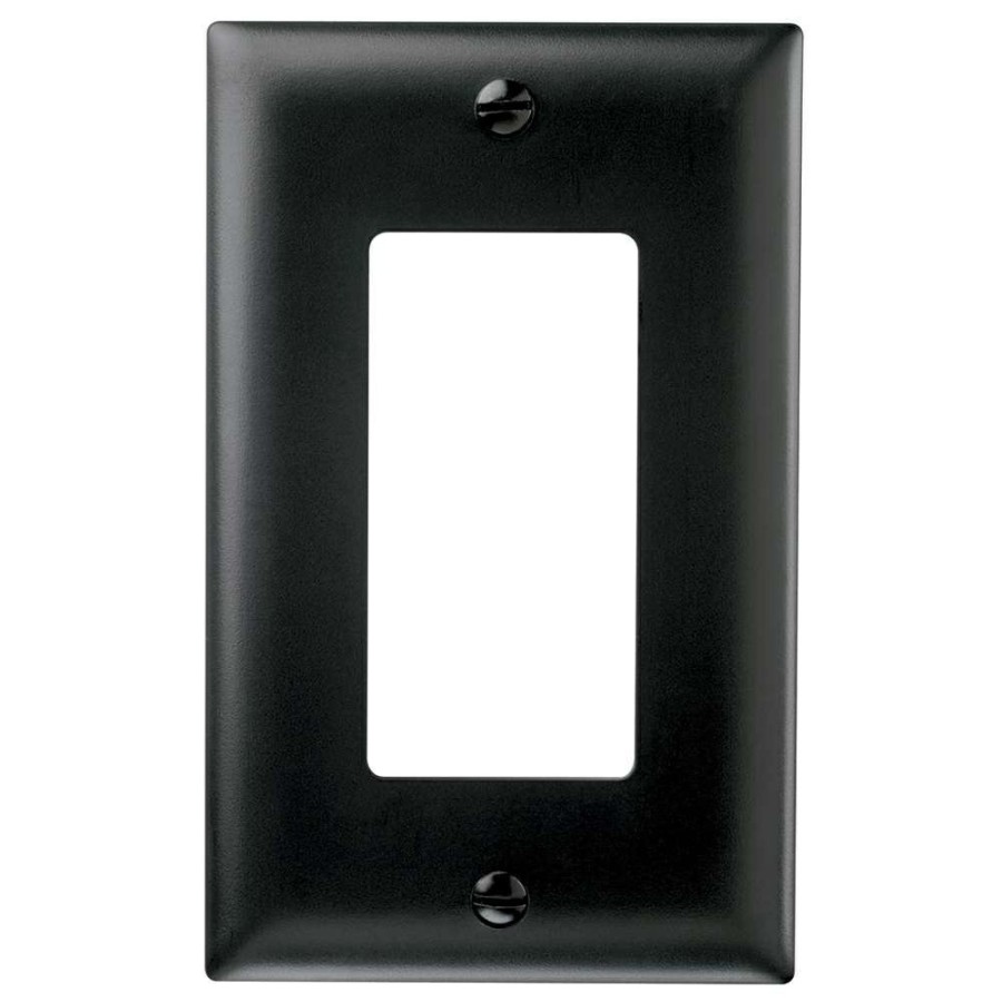 Cables to Go Dual Usb Charger With Single 15A Duplex Outlet And Decorator Wall Plate - Black New