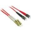 Cables to Go 9.8Ft (3M) Lc-St 62.5/125 Om1 Duplex Multimode Fiber Optic Cable (Taa Compliant) - Plenum Cmp-Rated - Red New