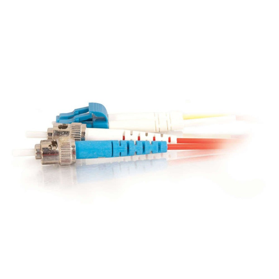 Cables to Go 9.8Ft (3M) Lc-St 9/125 Os2 Duplex Single-Mode Fiber Optic Cable - Plenum Cmp-Rated - Red Best