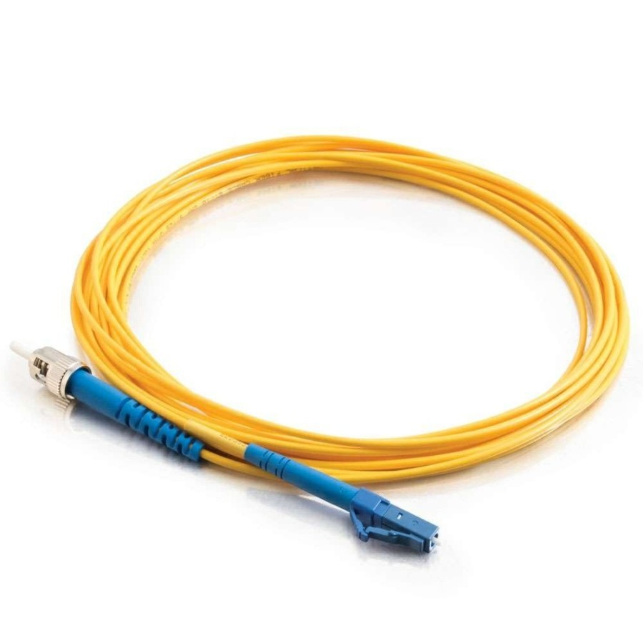 Cables to Go 9.8Ft (3M) Lc-St 9/125 Os2 Simplex Single-Mode Pvc Fiber Optic Cable - Yellow Best