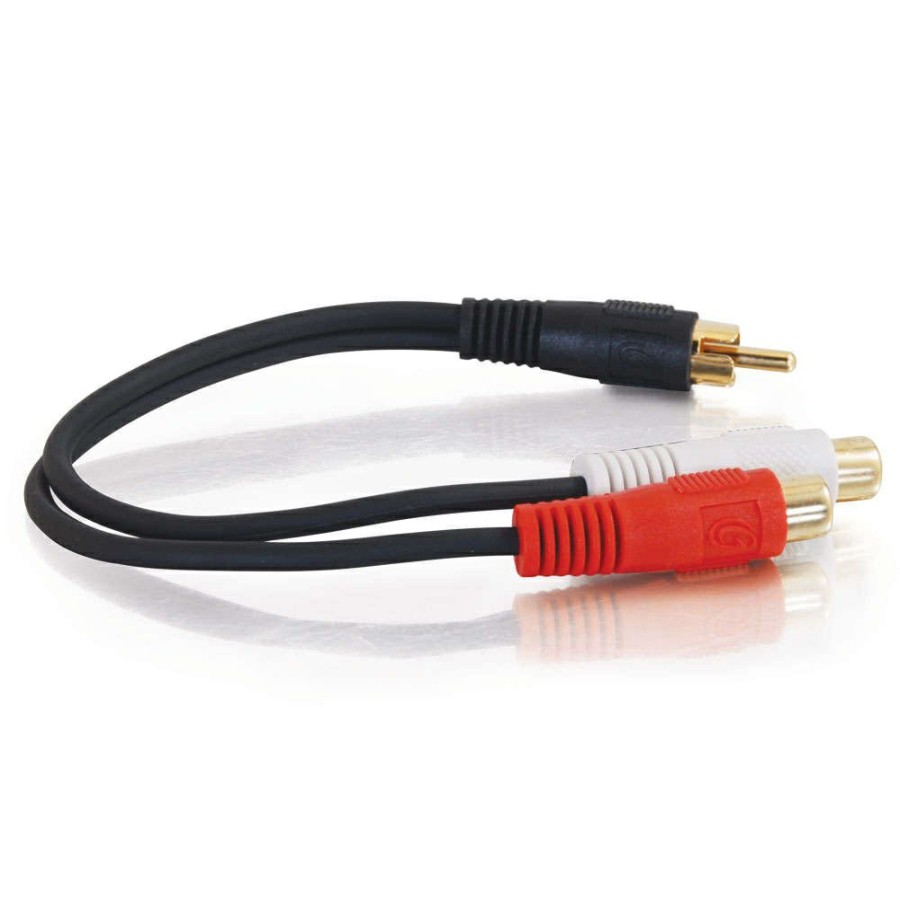 Cables to Go 0.5Ft (0.15M) Value Series One Rca Mono Male To Two Rca Stereo Female Y-Cable Best