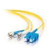 Cables to Go 6.6Ft (2M) Sc-St 9/125 Os2 Duplex Single-Mode Pvc Fiber Optic Cable - Yellow Online