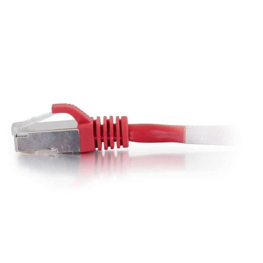 Cables to Go 75Ft (22.8M) Cat5E Snagless Shielded (Stp) Ethernet Network Patch Cable - Red Clearance