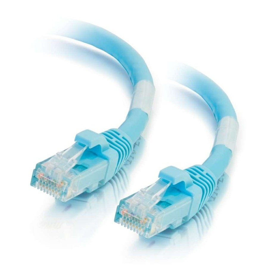 Cables to Go 150Ft (45.7M) Cat6A Snagless Unshielded (Utp) Ethernet Network Patch Cable - Aqua Online