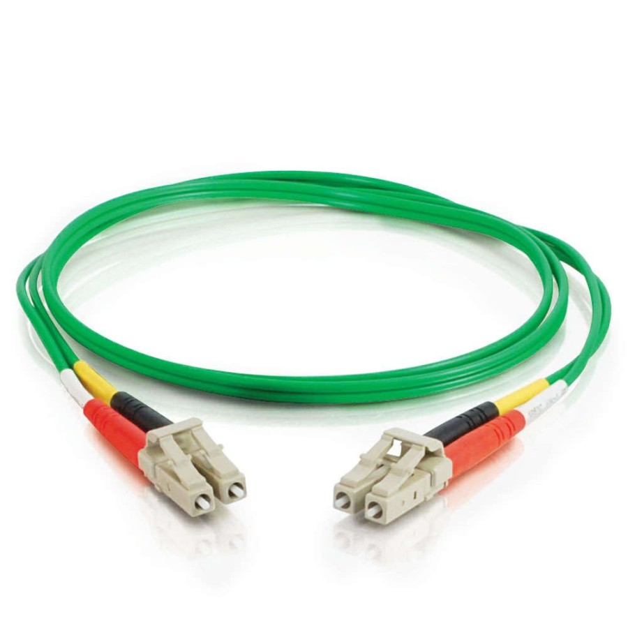 Cables to Go 32.8Ft (10M) Lc-Lc 62.5/125 Om1 Duplex Multimode Pvc Fiber Optic Cable - Green Clearance