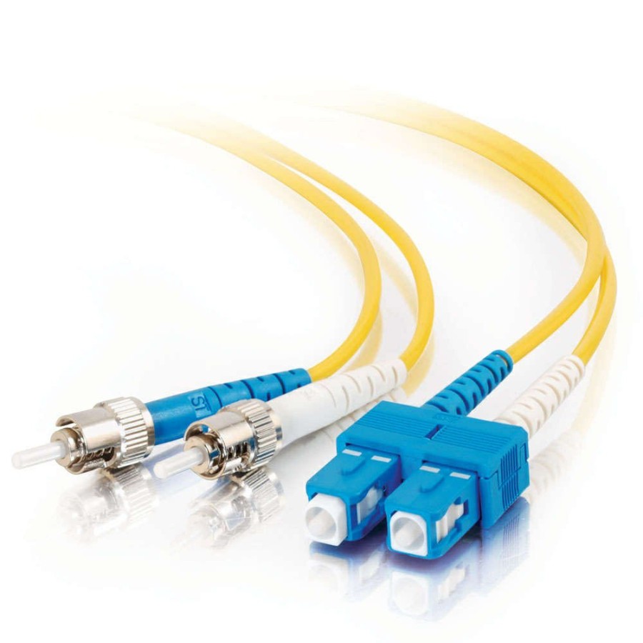 Cables to Go 26.2Ft (8M) Sc-St 9/125 Os2 Duplex Single-Mode Pvc Fiber Optic Cable - Yellow Best