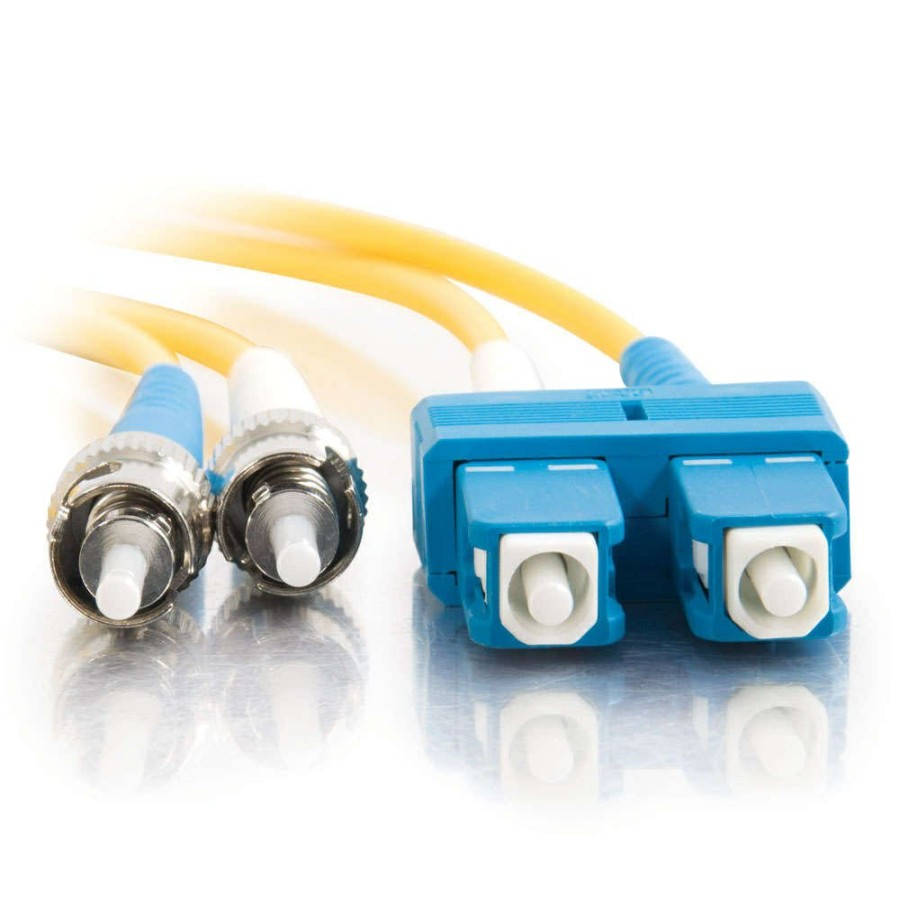 Cables to Go 26.2Ft (8M) Sc-St 9/125 Os2 Duplex Single-Mode Pvc Fiber Optic Cable - Yellow Best