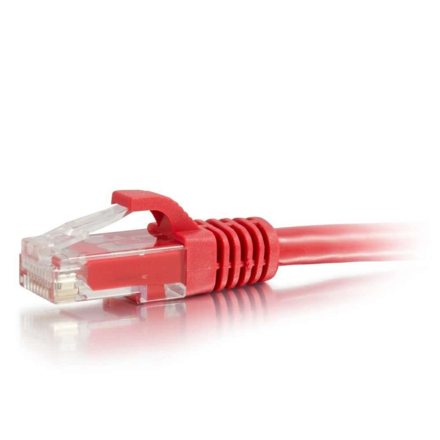 Cables to Go 30Ft (9.1M) Cat6 Snagless Unshielded (Utp) Ethernet Network Patch Cable - Red Hot