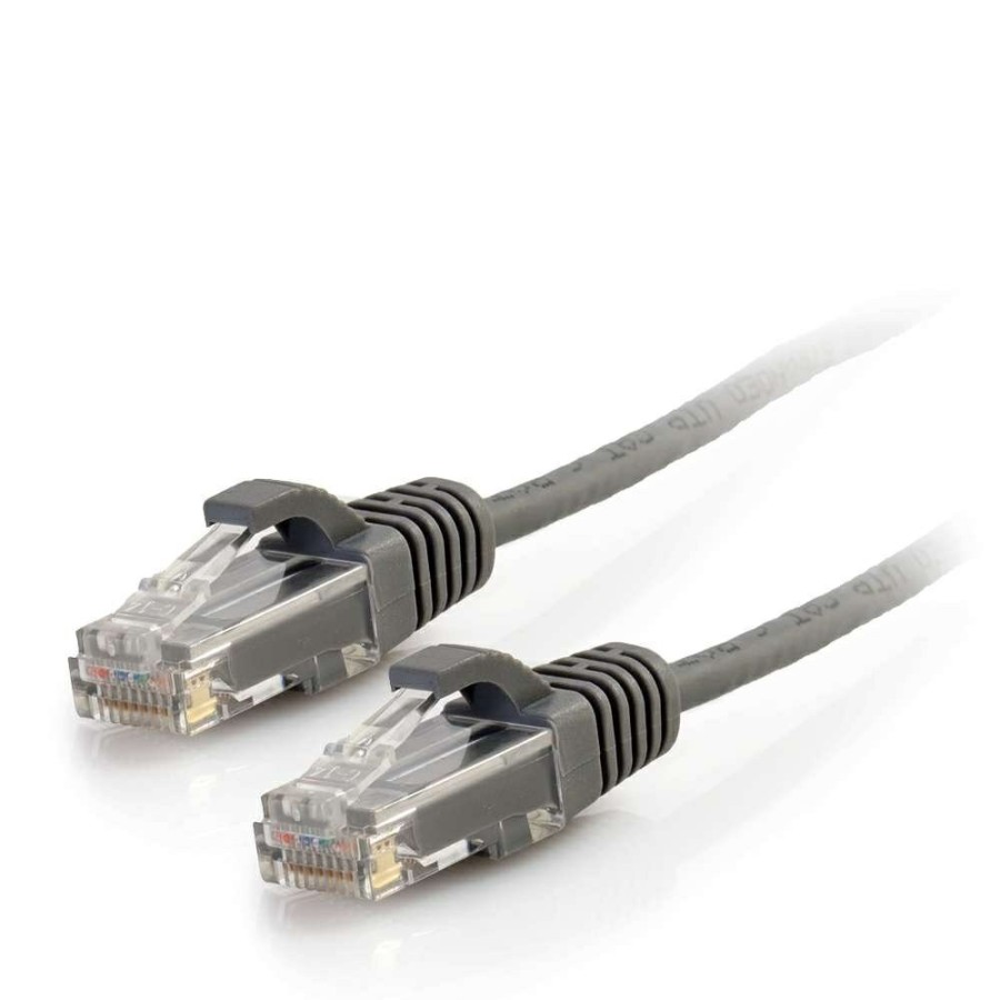 Cables to Go 7Ft (2.1M) Cat6 Snagless Unshielded (Utp) Slim Ethernet Network Patch Cable - Gray New