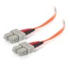 Cables to Go 23Ft (7M) Sc-Sc 50/125 Om2 Duplex Multimode Pvc Fiber Optic Cable - Orange Hot