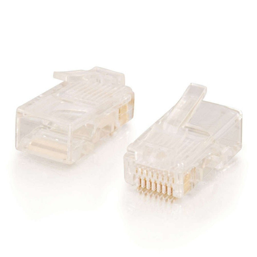 Cables to Go Rj45 Cat5E Modular Plug For Round Stranded Cable Multipack (50-Pack) (Taa Compliant) New