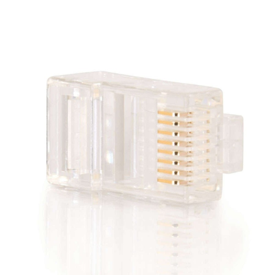 Cables to Go Rj45 Cat5E Modular Plug For Round Stranded Cable Multipack (50-Pack) (Taa Compliant) New