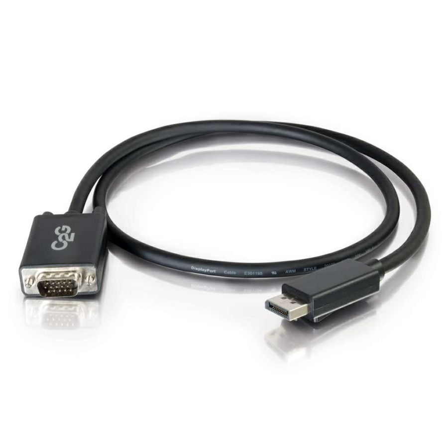 Cables to Go 3Ft (0.9M) Displayport Male To Vga Male Active Adapter Cable - Black New