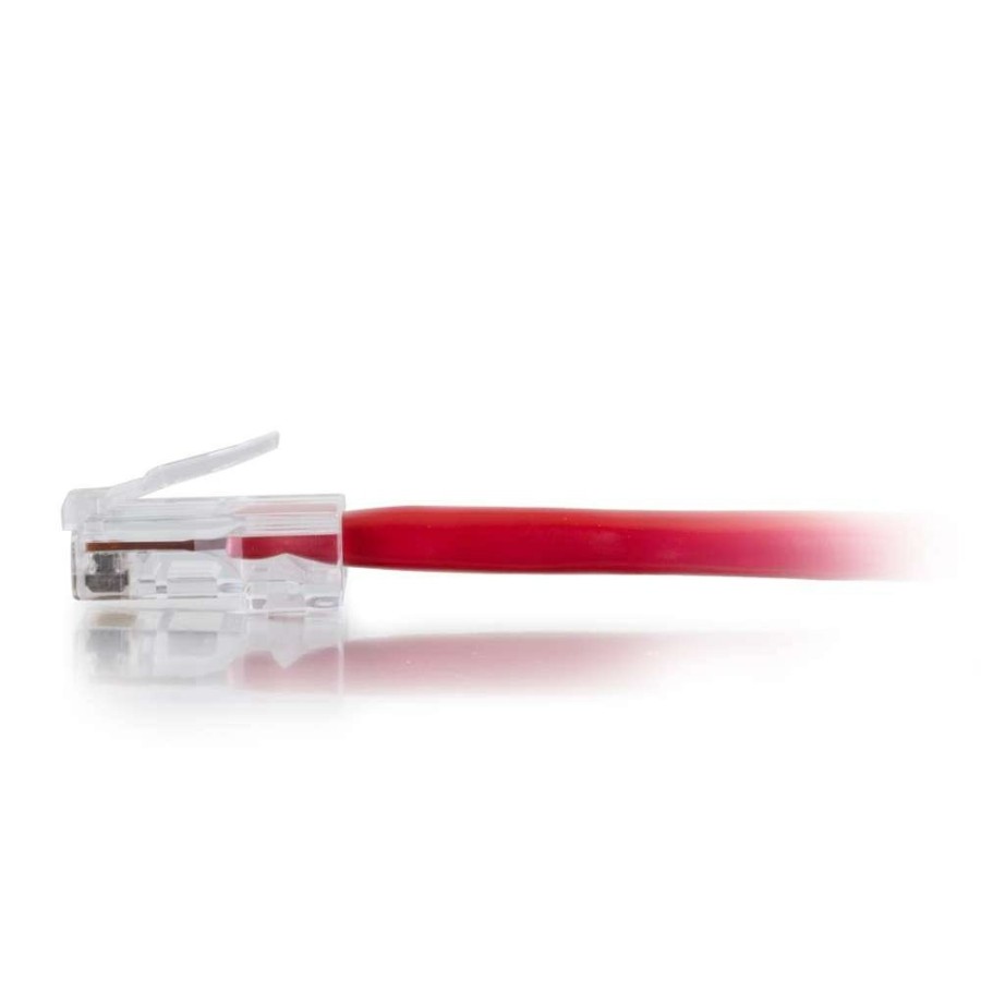 Cables to Go 10Ft (3M) Cat6 Non-Booted Unshielded (Utp) Ethernet Network Patch Cable - Red Hot