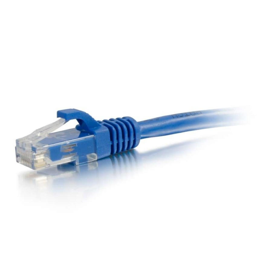 Cables to Go 0.5Ft (0.15M) Cat6A Snagless Unshielded (Utp) Ethernet Network Patch Cable - Blue New