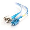 Cables to Go 9.8Ft (3M) Lc-St 9/125 Os2 Duplex Single-Mode Pvc Fiber Optic Cable (Taa Compliant) - Blue Wholesale