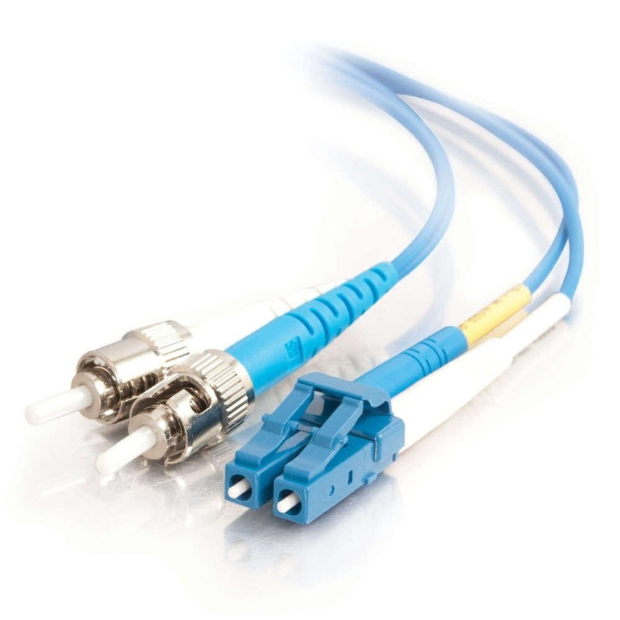 Cables to Go 9.8Ft (3M) Lc-St 9/125 Os2 Duplex Single-Mode Pvc Fiber Optic Cable (Taa Compliant) - Blue Wholesale