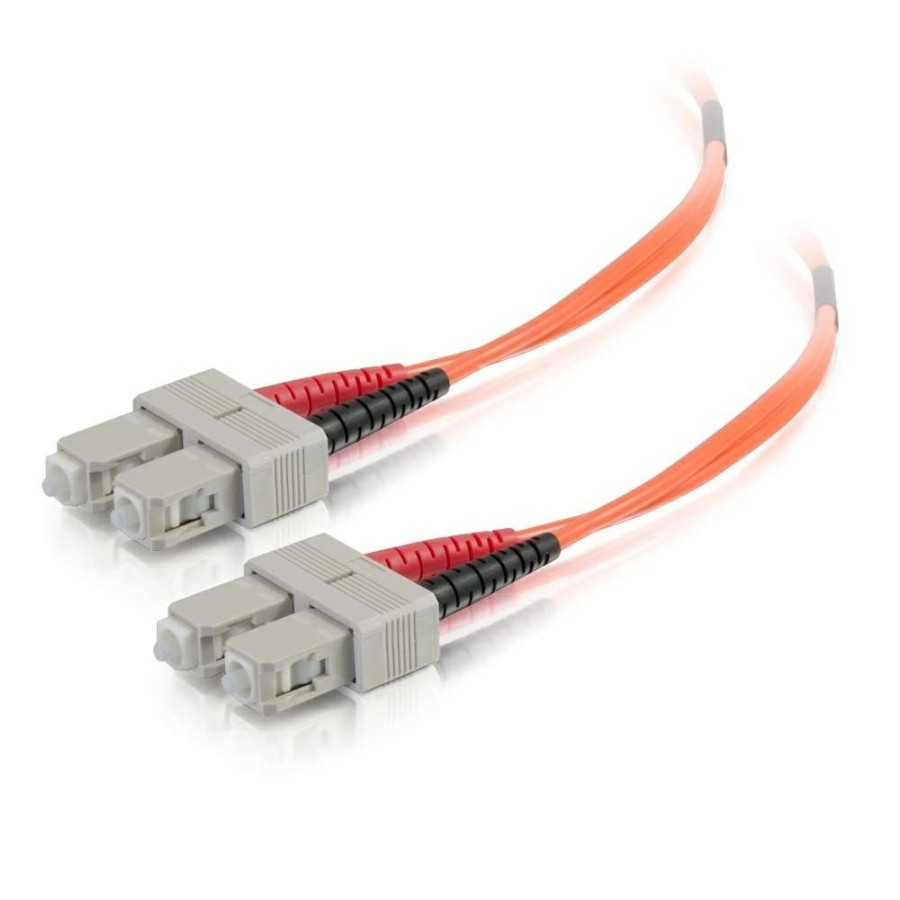 Cables to Go 65.6Ft (20M) Sc-Sc 50/125 Om2 Duplex Multimode Pvc Fiber Optic Cable (Taa Compliant) - Orange New