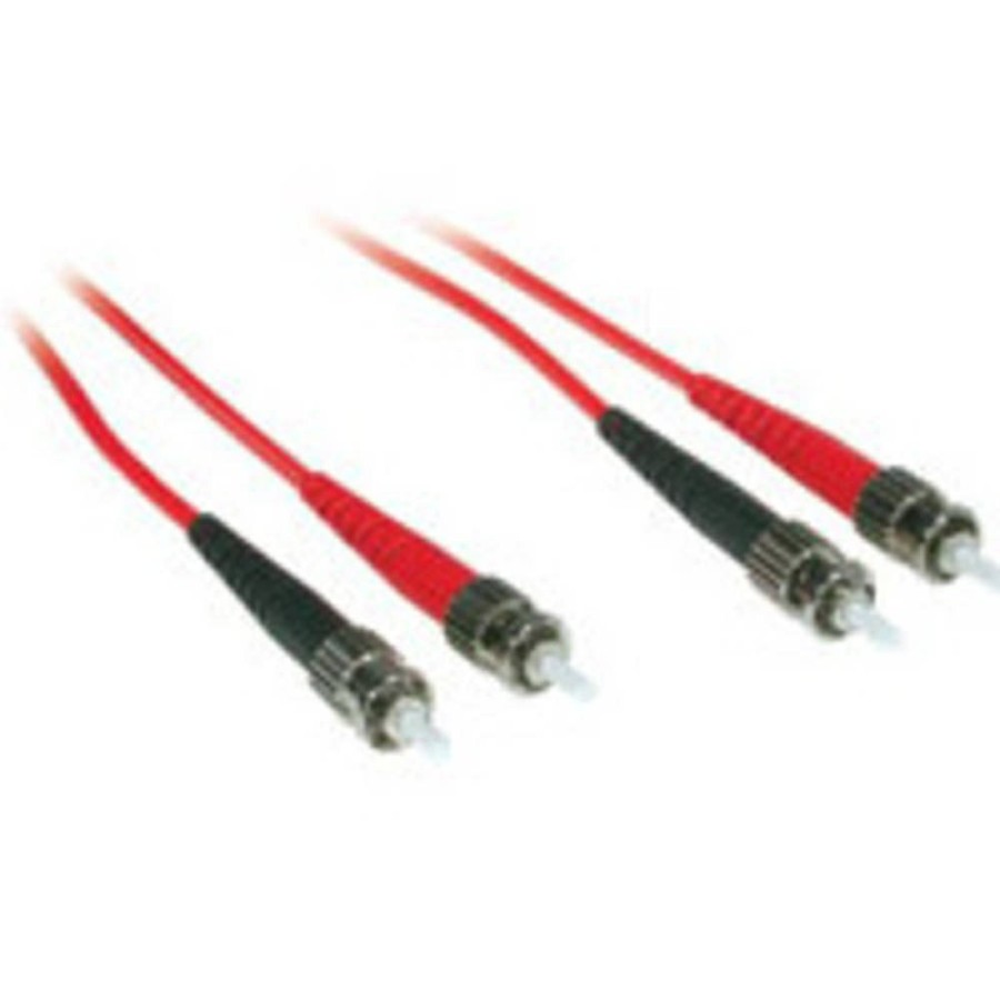 Cables to Go 16.4Ft (5M) St-St 62.5/125 Om1 Duplex Multimode Pvc Fiber Optic Cable (Taa Compliant) - Red Best