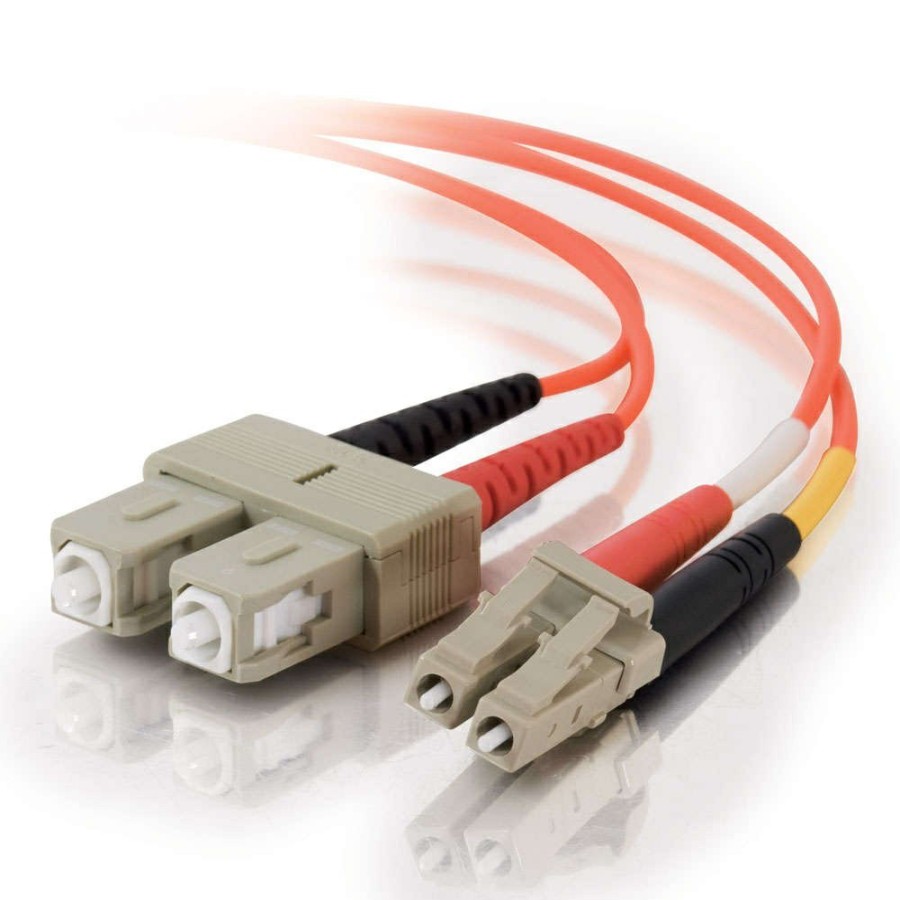 Cables to Go 65.6Ft (20M) Lc-Sc 62.5/125 Om1 Duplex Multimode Fiber Optic Cable - Low Smoke Zero Halogen Lszh - Orange Best