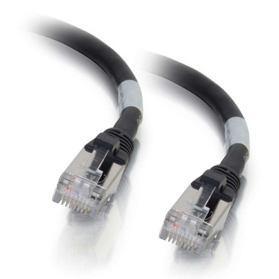 Cables to Go 10Ft (3M) Cat6A Snagless Shielded (Stp) Ethernet Network Patch Cable - Black New