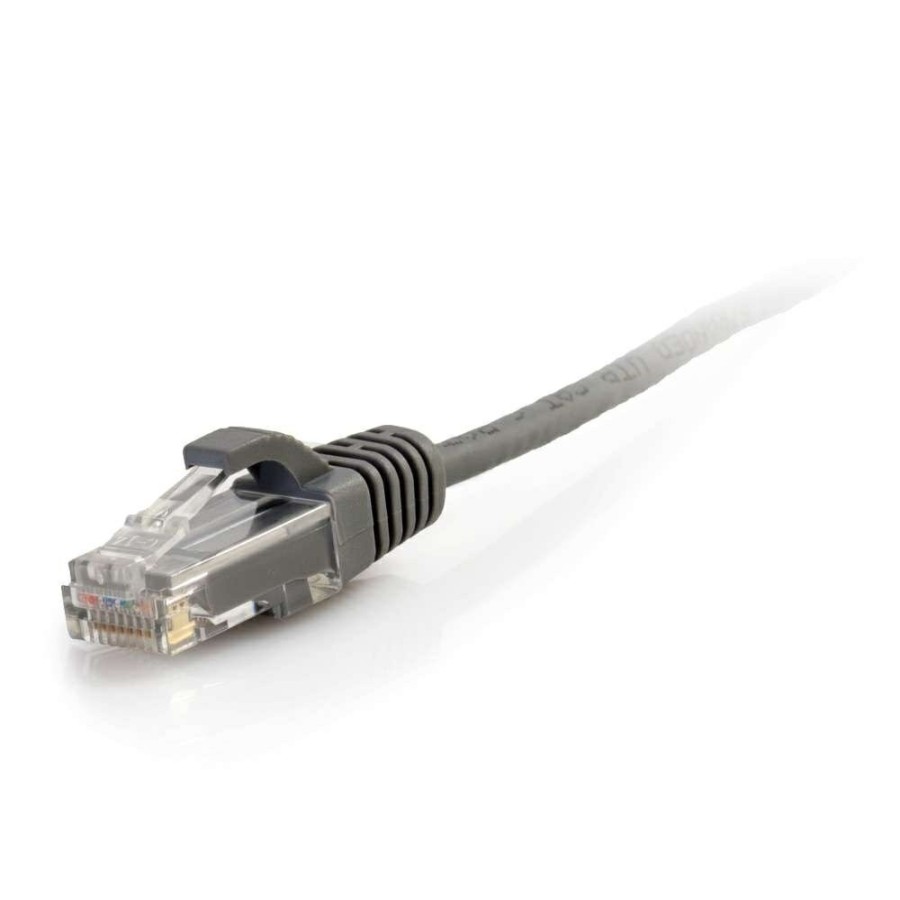 Cables to Go 2Ft (0.6M) Cat5E Snagless Unshielded (Utp) Slim Ethernet Network Patch Cable - Gray New