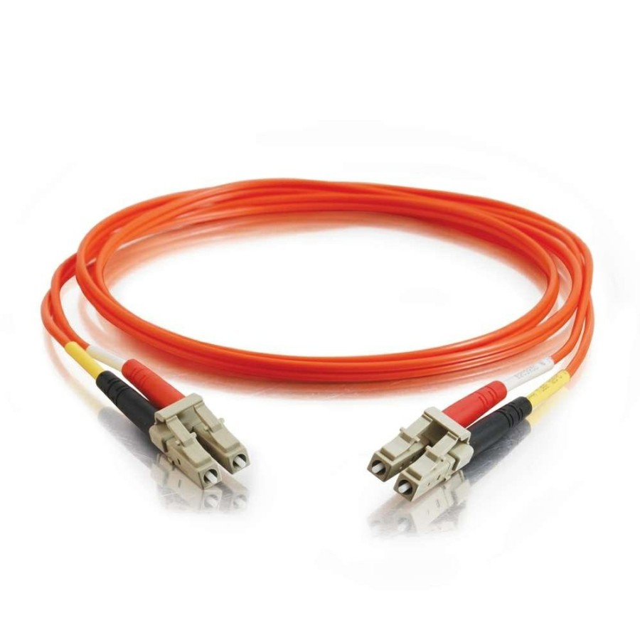 Cables to Go 9.8Ft (3M) Lc-Lc 50/125 Om2 Duplex Multimode Pvc Fiber Optic Cable - Orange New