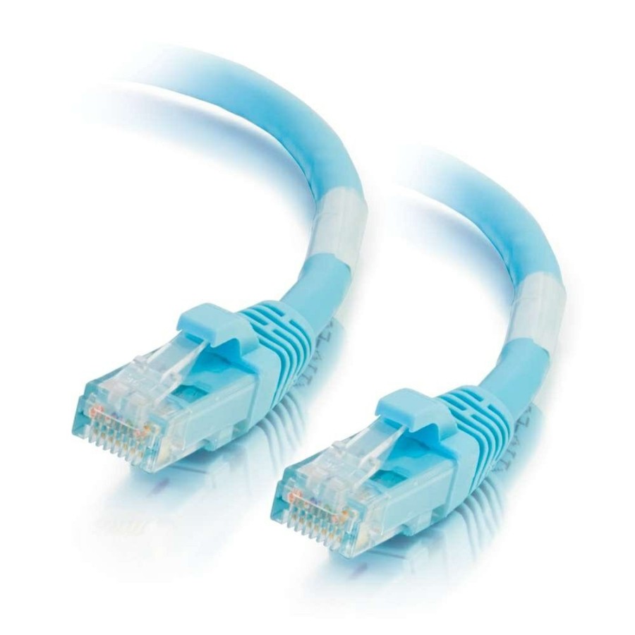 Cables to Go 75Ft (22.8M) Cat6A Snagless Unshielded (Utp) Ethernet Network Patch Cable - Aqua New