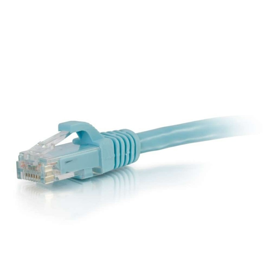 Cables to Go 75Ft (22.8M) Cat6A Snagless Unshielded (Utp) Ethernet Network Patch Cable - Aqua New