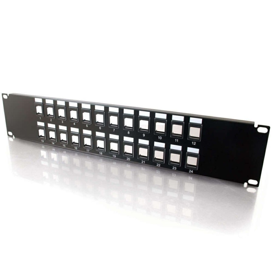 Cables to Go 24-Port Blank Keystone/Multimedia Patch Panel Clearance