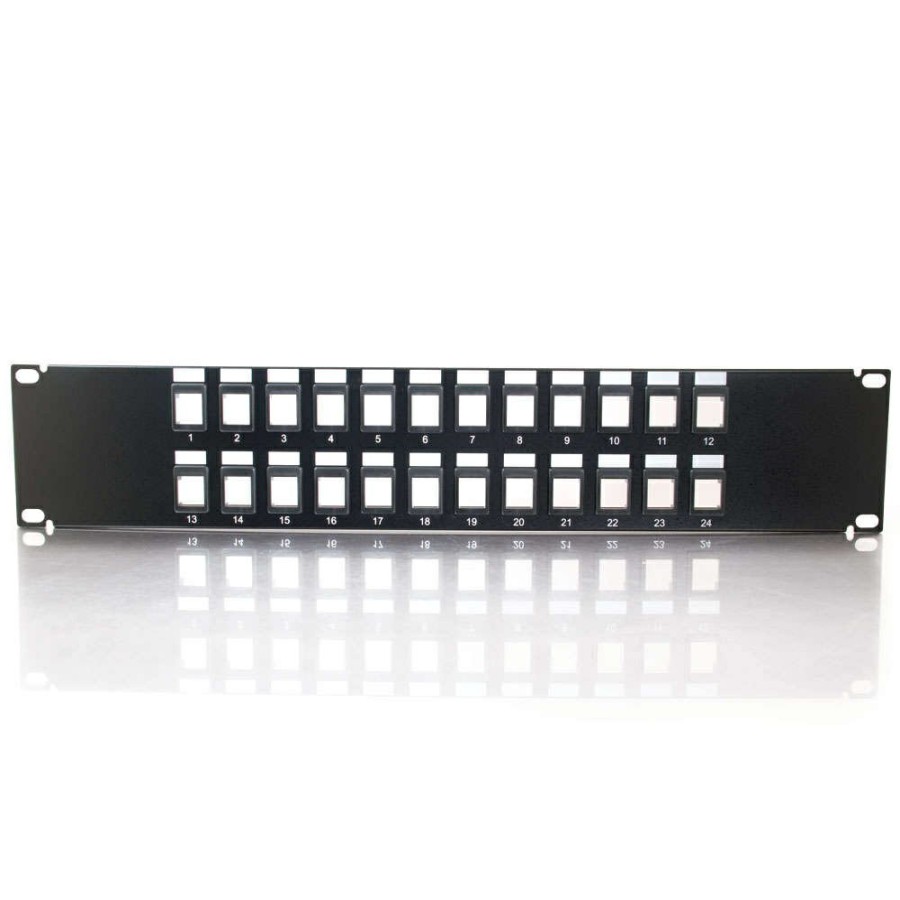 Cables to Go 24-Port Blank Keystone/Multimedia Patch Panel Clearance